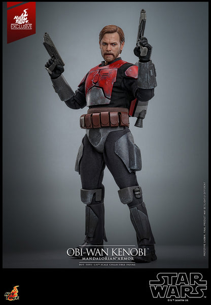 Hot Toys TMS126 Star Wars The Clone Wars [Obi Wan Kenobi Mandalorian Armor1/6 Scale Collectible Figure  (Exclusive Limited Edition) 1/6 Scale Collectible Figure