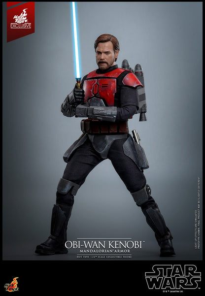 Hot Toys TMS126 Star Wars The Clone Wars [Obi Wan Kenobi Mandalorian Armor1/6 Scale Collectible Figure  (Exclusive Limited Edition) 1/6 Scale Collectible Figure
