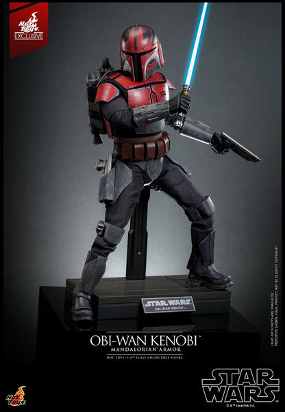 Hot Toys TMS126 Star Wars The Clone Wars [Obi Wan Kenobi Mandalorian Armor1/6 Scale Collectible Figure  (Exclusive Limited Edition) 1/6 Scale Collectible Figure