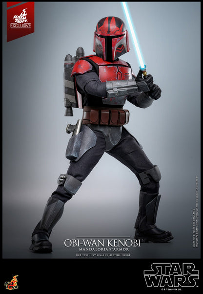 Hot Toys TMS126 Star Wars The Clone Wars [Obi Wan Kenobi Mandalorian Armor1/6 Scale Collectible Figure  (Exclusive Limited Edition) 1/6 Scale Collectible Figure
