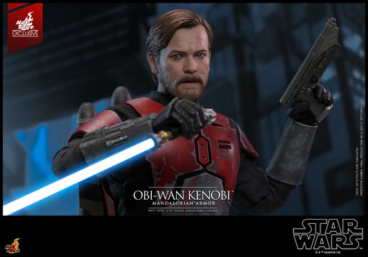 Hot Toys TMS126 Star Wars The Clone Wars [Obi Wan Kenobi Mandalorian Armor1/6 Scale Collectible Figure  (Exclusive Limited Edition) 1/6 Scale Collectible Figure