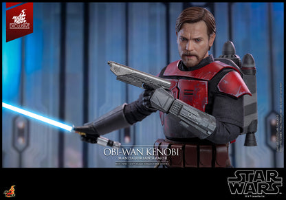 Hot Toys TMS126 Star Wars The Clone Wars [Obi Wan Kenobi Mandalorian Armor1/6 Scale Collectible Figure  (Exclusive Limited Edition) 1/6 Scale Collectible Figure