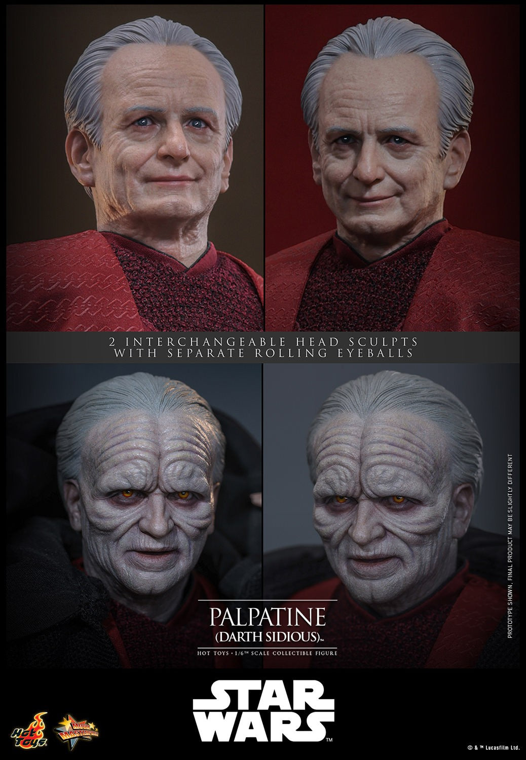 (Preorder) Hot Toys MMS805 Star Wars: Episode III Revenge of the Sith [Palpatine] (Darth Sidious) 1/6 Scale Collectible Figure