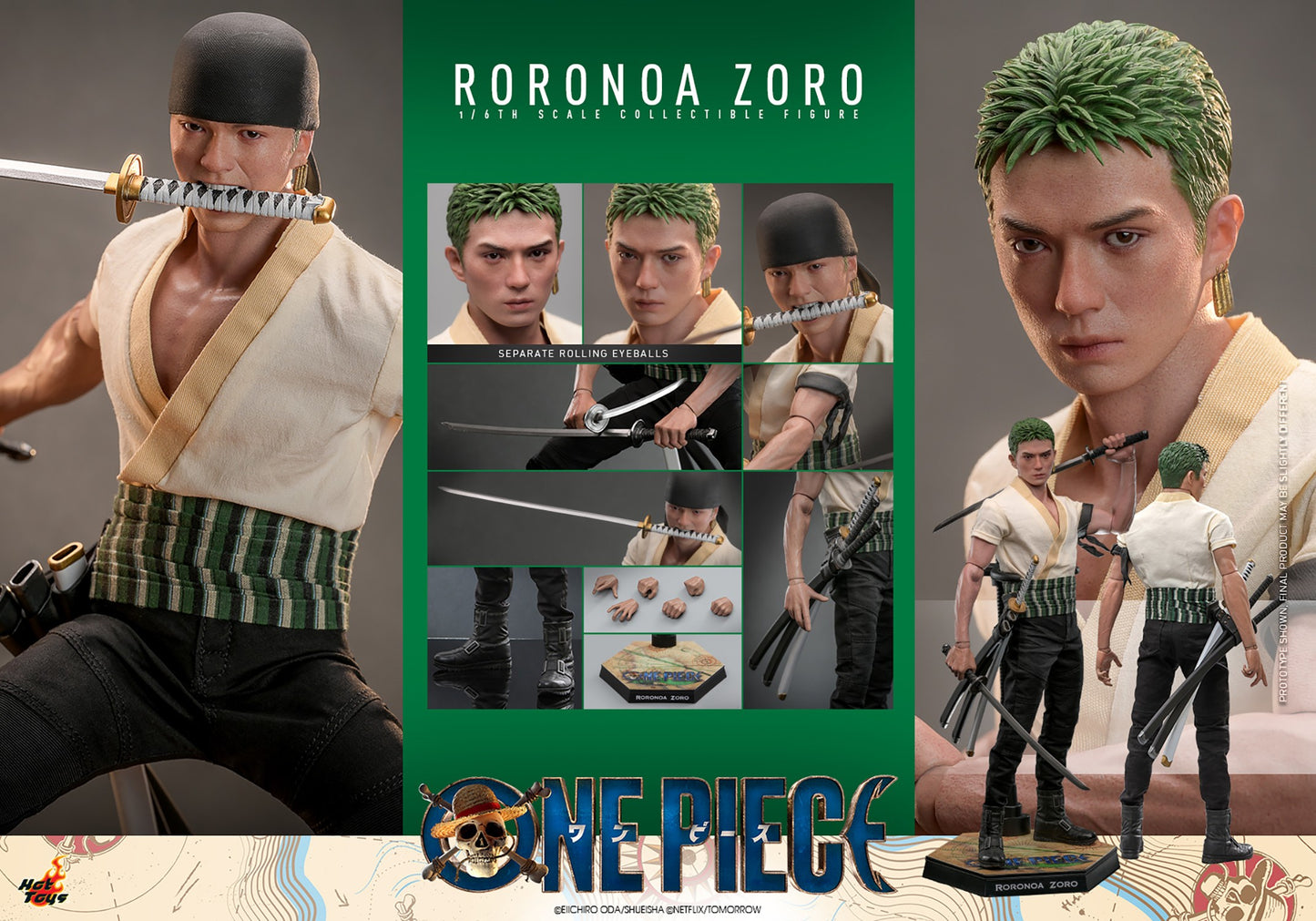 Hot Toys TMS110 [One Piece Roronoa Zoro] 1/6 Scale Collectible Figure