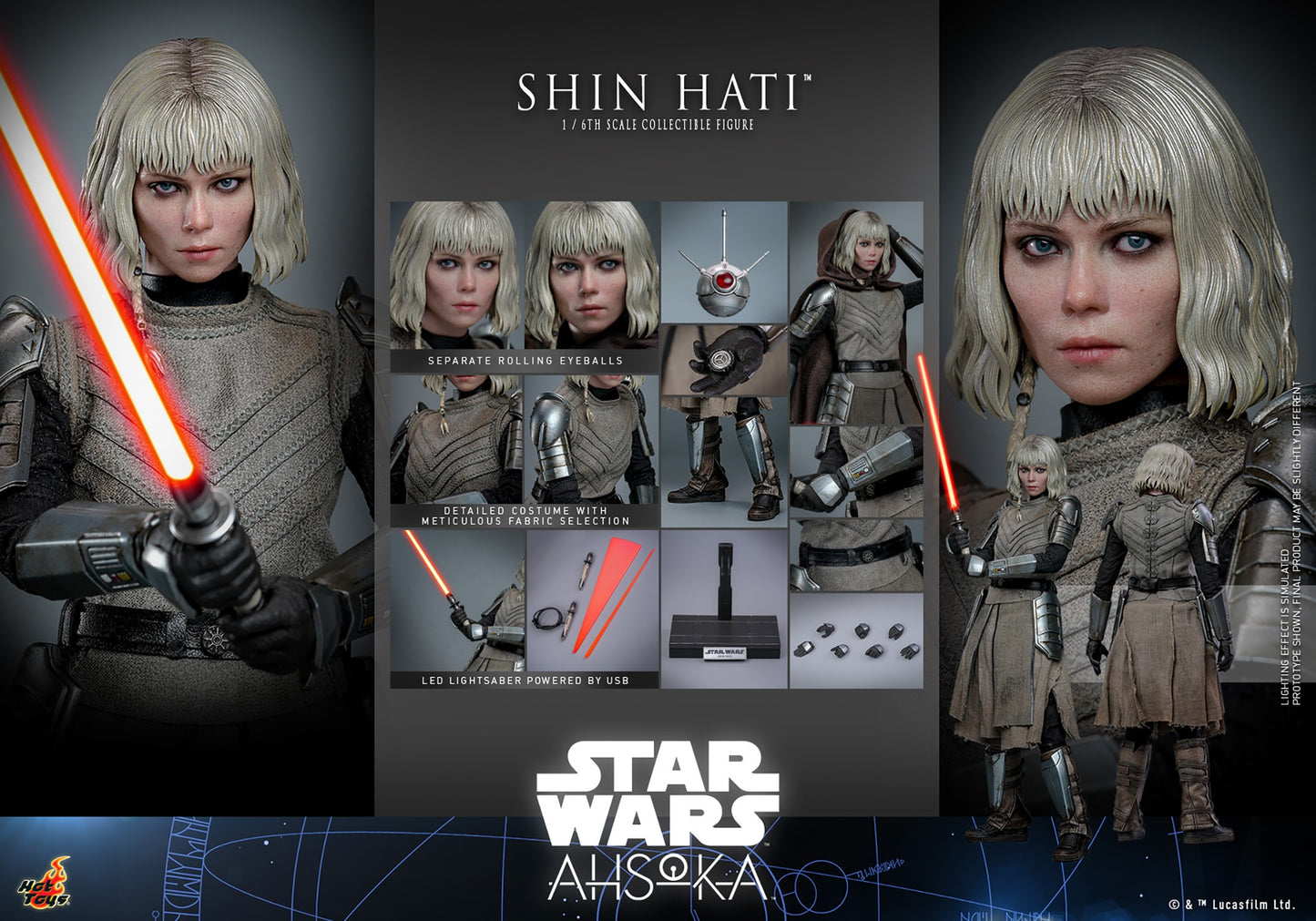 Hot Toys TMS124 Star Wars [Ahsoka Shin Hati] 1/6 Scale Collectible Figure