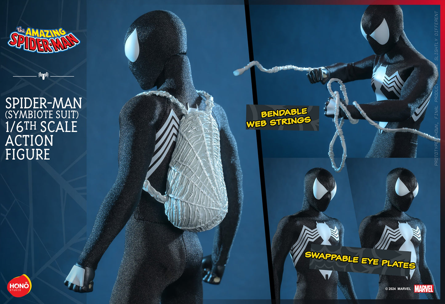 Hot Toys HS04 Hot Toys Hono Studios [Spider-Man] (Symbiote Suit) 1/6 Scale Collectible Figure