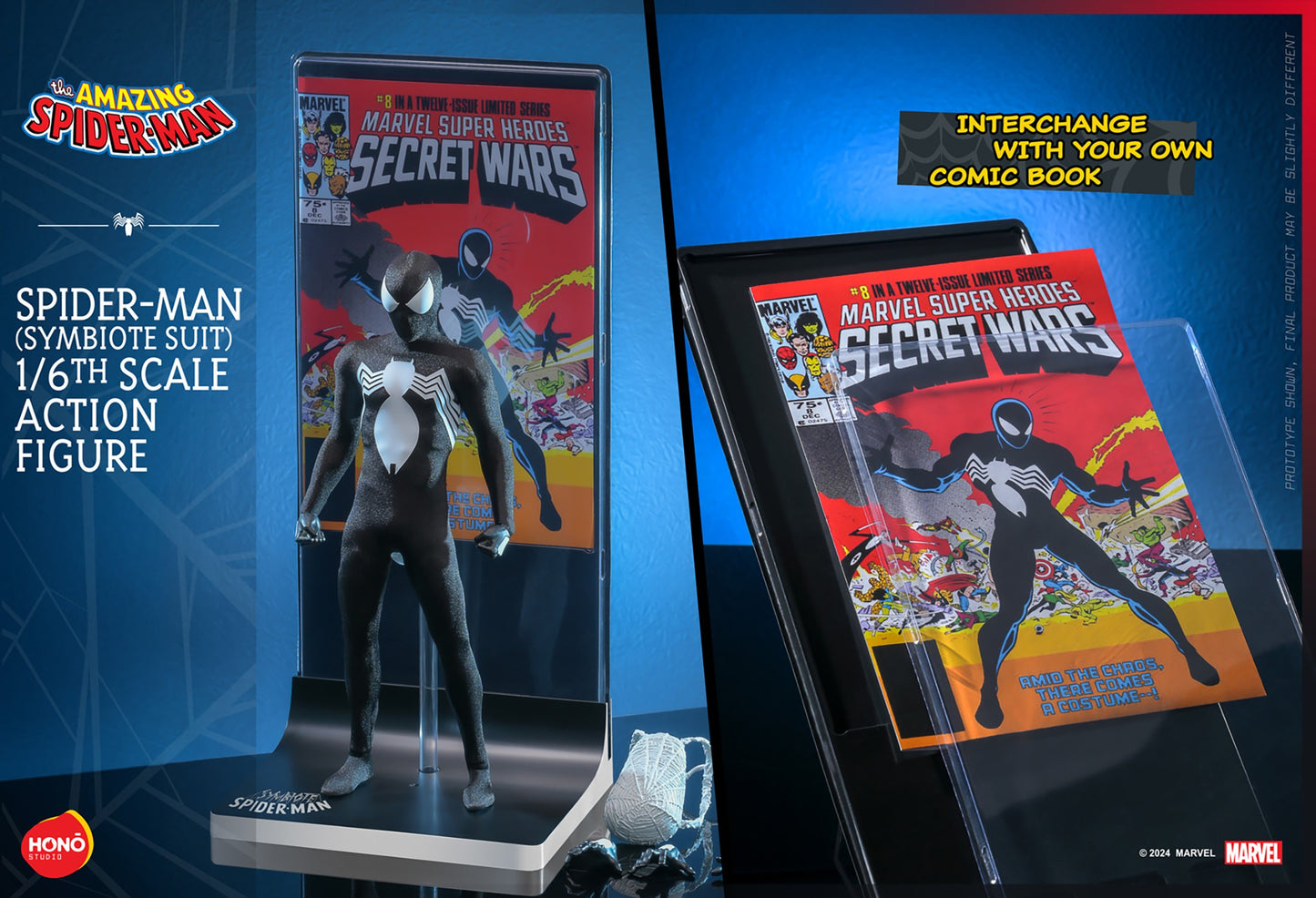 Hot Toys HS04 Hot Toys Hono Studios [Spider-Man] (Symbiote Suit) 1/6 Scale Collectible Figure