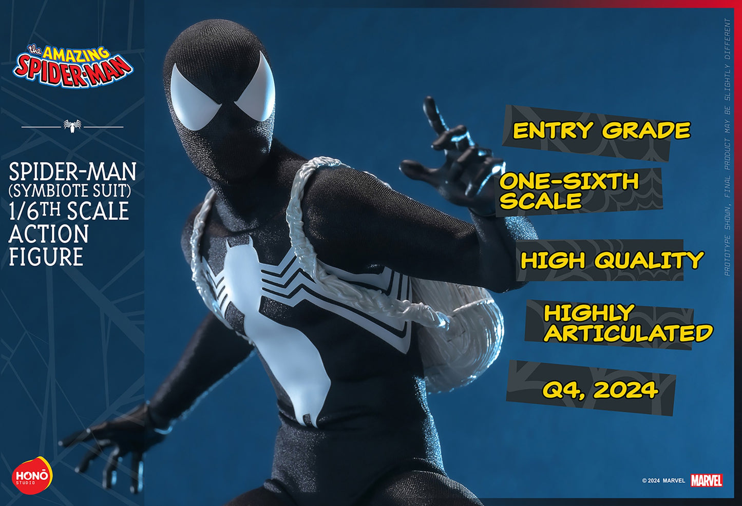 Hot Toys HS04 Hot Toys Hono Studios [Spider-Man] (Symbiote Suit) 1/6 Scale Collectible Figure