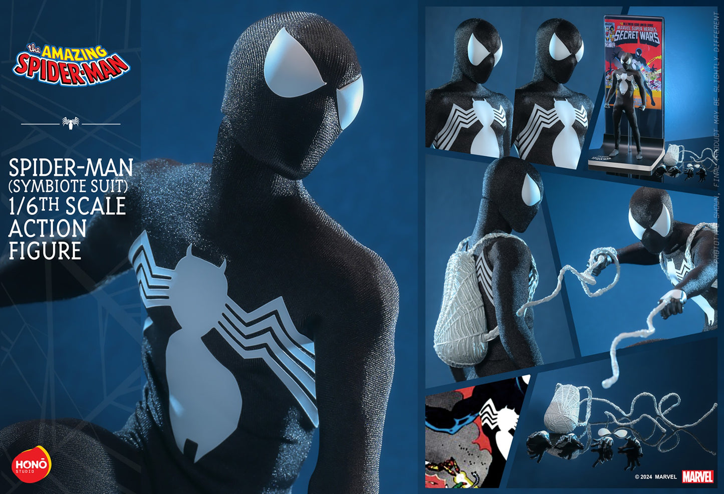 Hot Toys HS04 Hot Toys Hono Studios [Spider-Man] (Symbiote Suit) 1/6 Scale Collectible Figure