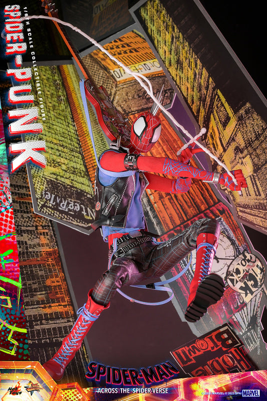 Hot Toys MMS726B Spiderman Across the Spiderverse - Spider Punk - 1/6 Scale Collectible Figure (Special Edition)