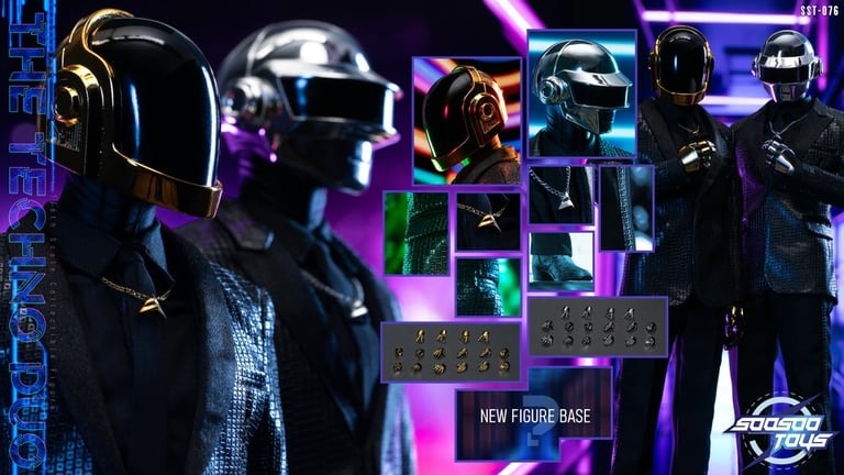 (Preorder) Soosootoys SST076 Techno Duo Figure Set [Daft Punk] EDM 1/6 Scale Collectible Figure