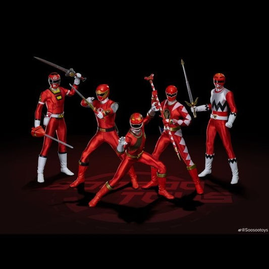 (Preorder) Soosootoys SST074ABCDE Deluxe Set Power Rangers Toy 1/6 Scale Collectible Figure