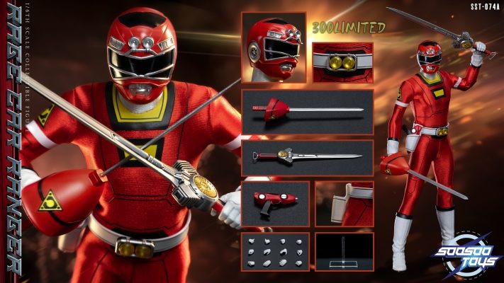 (Preorder) Soosootoys SST074A [Turbo Red Ranger] Power Rangers Toy 1/6 Scale Collectible Figure