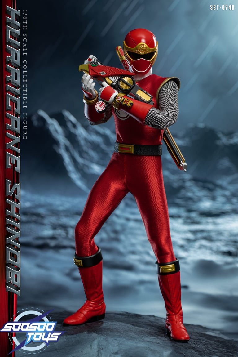 (Preorder) Soosootoys SST074D [Ninja Storm Red Ranger] 1/6 Scale Collectible Figure