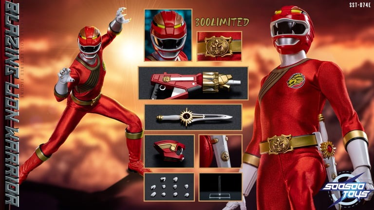 (Preorder) Soosootoys SST074E [Wild Force Red Ranger] Power Rangers Toy 1/6 Scale Collectible Figure