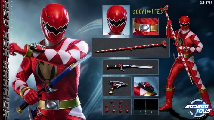 (Preorder) Soosootoys SST074B [Dino Thunder Aba Red Ranger] Power Rangers 1/6 Scale Collectible Figure