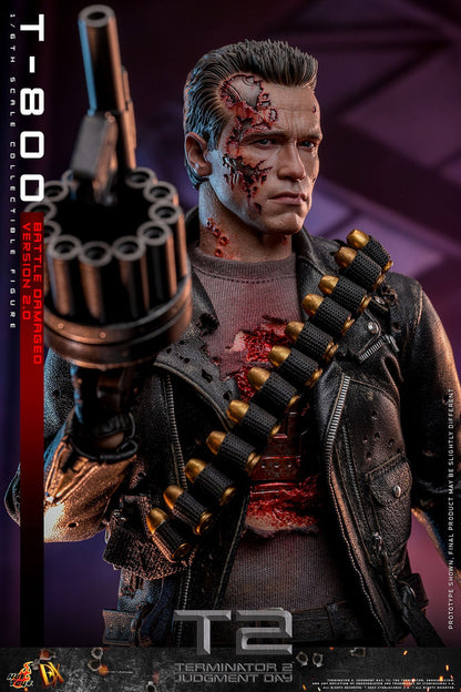 (Preorder) Hot Toys DX46 Terminator 2: Judgment Day [T-800] (Battle Damaged Version 2.0) 1/6 Scale Collectible Figure