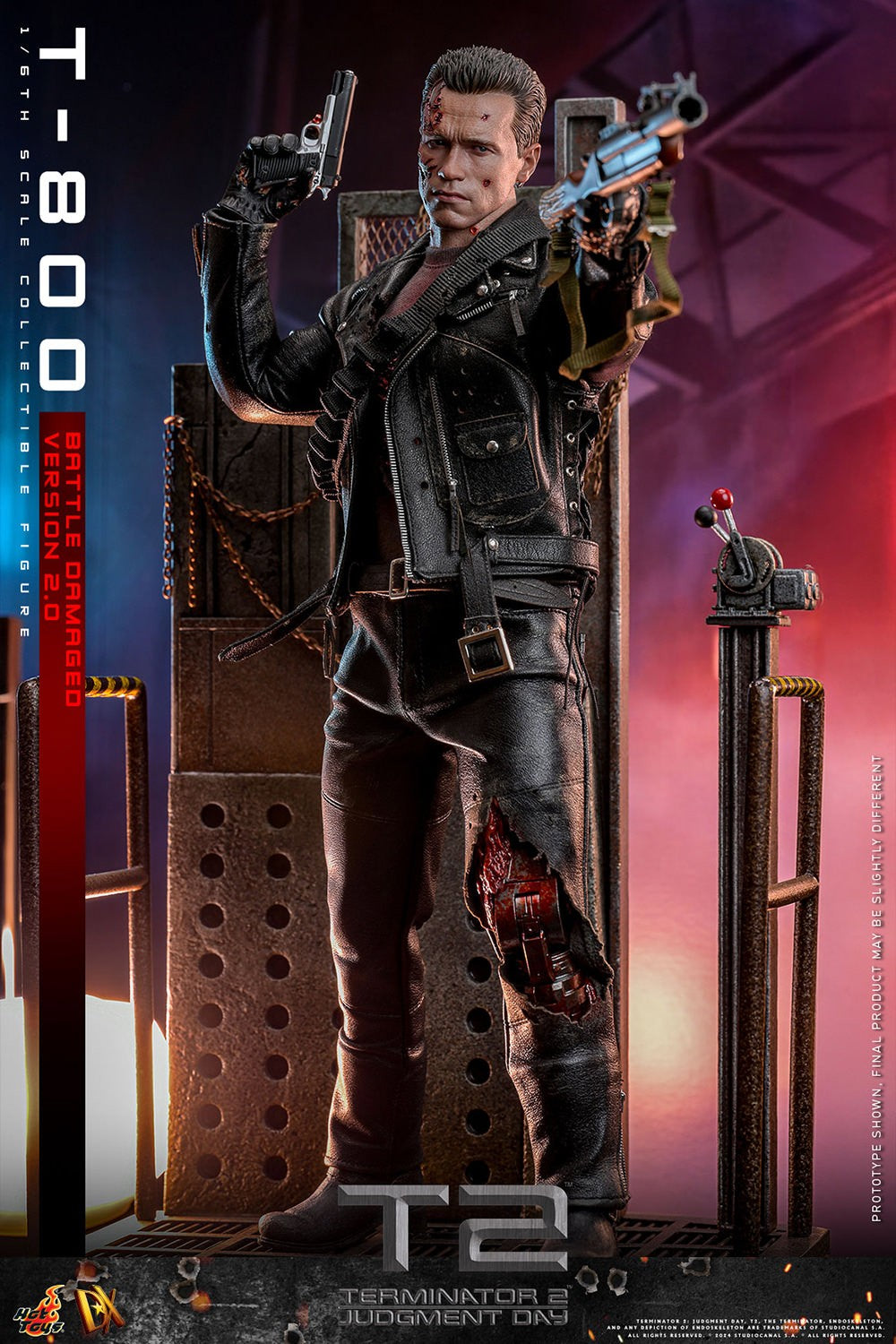 (Preorder) Hot Toys DX46 Terminator 2: Judgment Day [T-800] (Battle Damaged Version 2.0) 1/6 Scale Collectible Figure