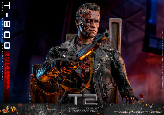 (Preorder) Hot Toys DX46 Terminator 2: Judgment Day [T-800] (Battle Damaged Version 2.0) 1/6 Scale Collectible Figure