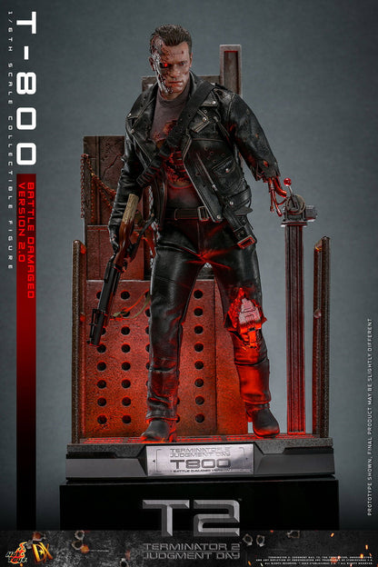 (Preorder) Hot Toys DX46 Terminator 2: Judgment Day [T-800] (Battle Damaged Version 2.0) 1/6 Scale Collectible Figure