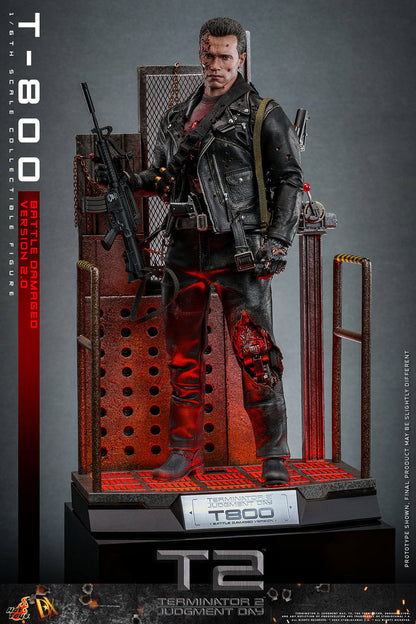 (Preorder) Hot Toys DX46 Terminator 2: Judgment Day [T-800] (Battle Damaged Version 2.0) 1/6 Scale Collectible Figure