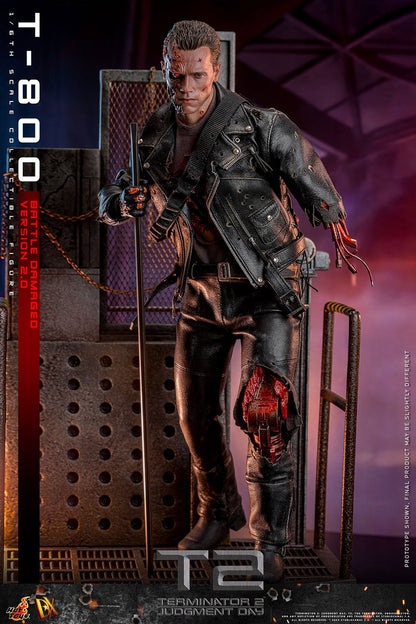 (Preorder) Hot Toys DX46 Terminator 2: Judgment Day [T-800] (Battle Damaged Version 2.0) 1/6 Scale Collectible Figure