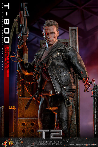 (Preorder) Hot Toys DX46 Terminator 2: Judgment Day [T-800] (Battle Damaged Version 2.0) 1/6 Scale Collectible Figure