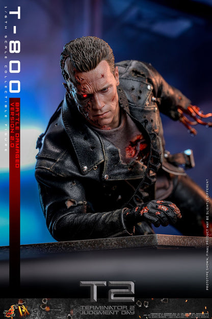 (Preorder) Hot Toys DX46 Terminator 2: Judgment Day [T-800] (Battle Damaged Version 2.0) 1/6 Scale Collectible Figure
