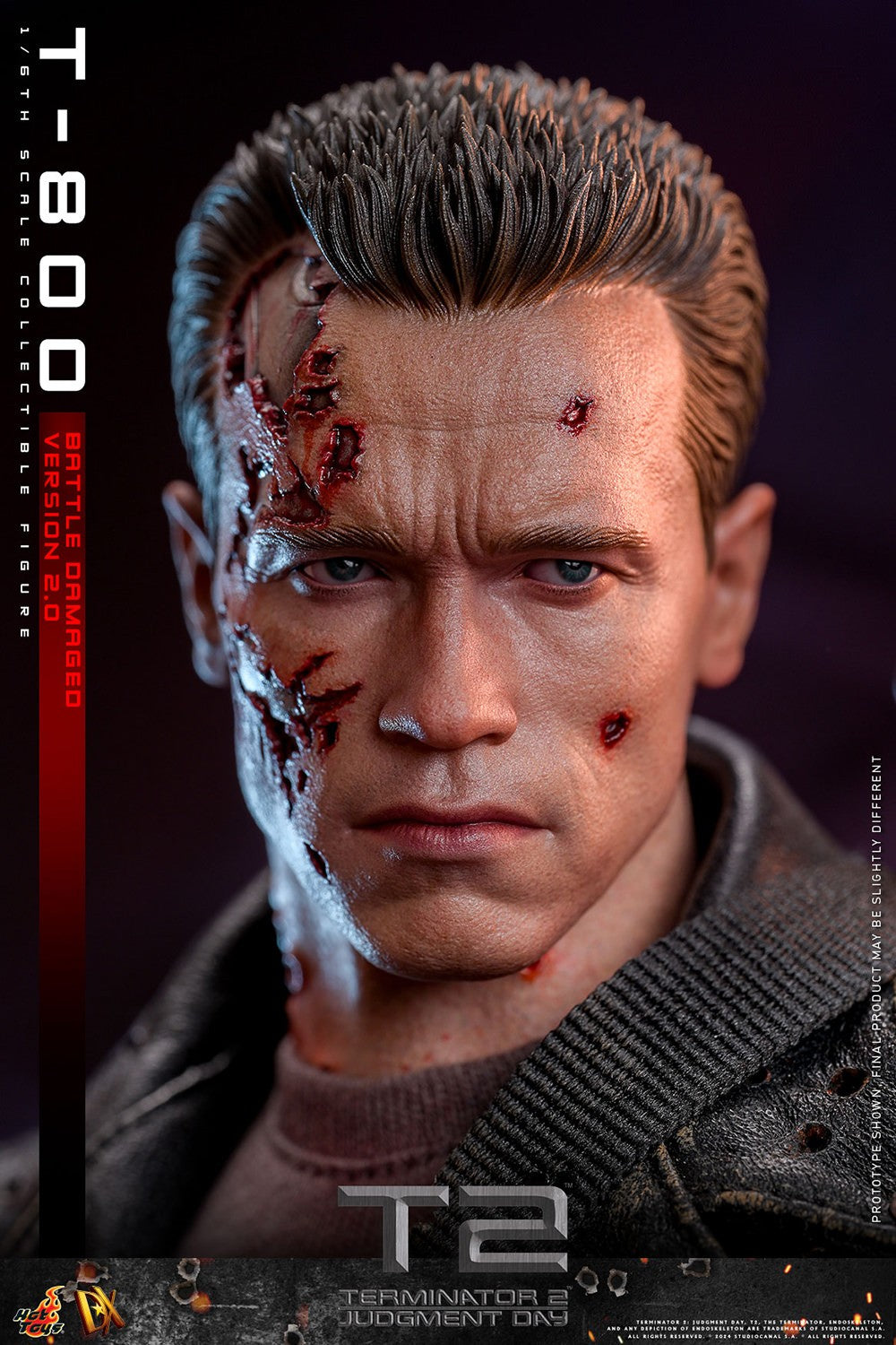 (Preorder) Hot Toys DX46 Terminator 2: Judgment Day [T-800] (Battle Damaged Version 2.0) 1/6 Scale Collectible Figure