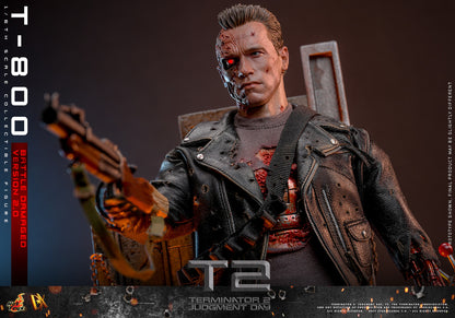 (Preorder) Hot Toys DX46 Terminator 2: Judgment Day [T-800] (Battle Damaged Version 2.0) 1/6 Scale Collectible Figure