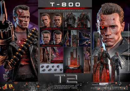 (Preorder) Hot Toys DX46 Terminator 2: Judgment Day [T-800] (Battle Damaged Version 2.0) 1/6 Scale Collectible Figure