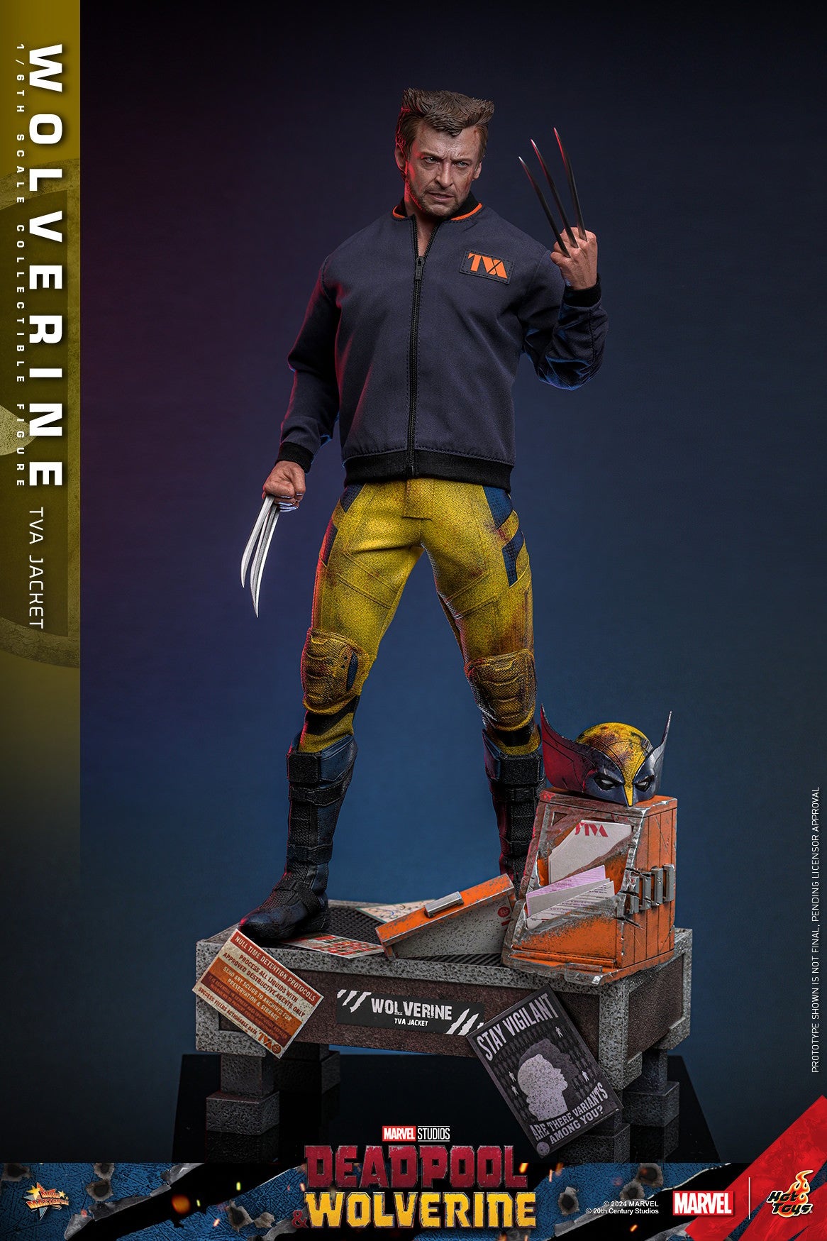 (Preorder) Hot Toys MMS756 Marvel Deadpool and Wolverine [Wolverine] (Jacket Version) 1/6 Scale Collectible Figure